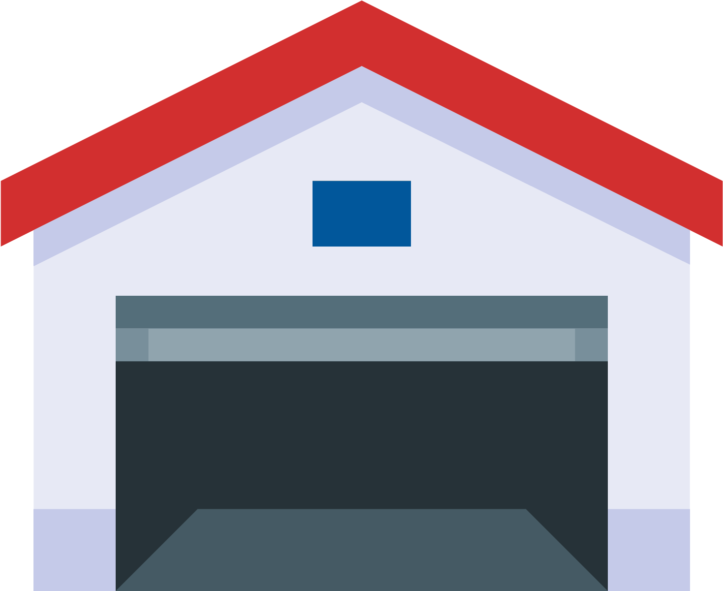 Garaż Otwarty Icon - Garage Door (1600x1600), Png Download