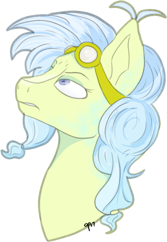 Overlord Pony, Commission, Female, Goggles, Mare, Oc, - Cartoon (755x1024), Png Download
