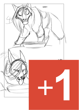 Overlord Comic Page Sponsorship - Line Art (400x518), Png Download