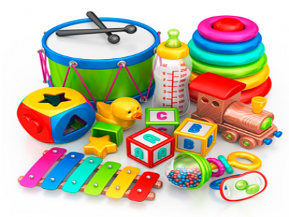 Pile Of Toys Clipart (600x315), Png Download