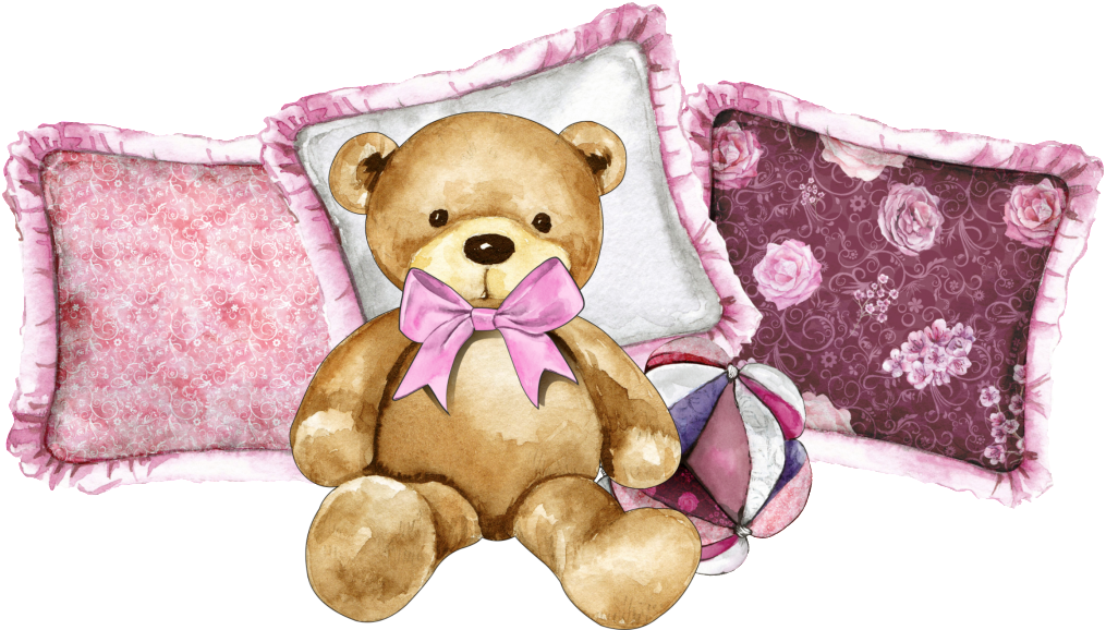 Almohada Juguetes Png Transparente - Teddy Bear (1024x587), Png Download