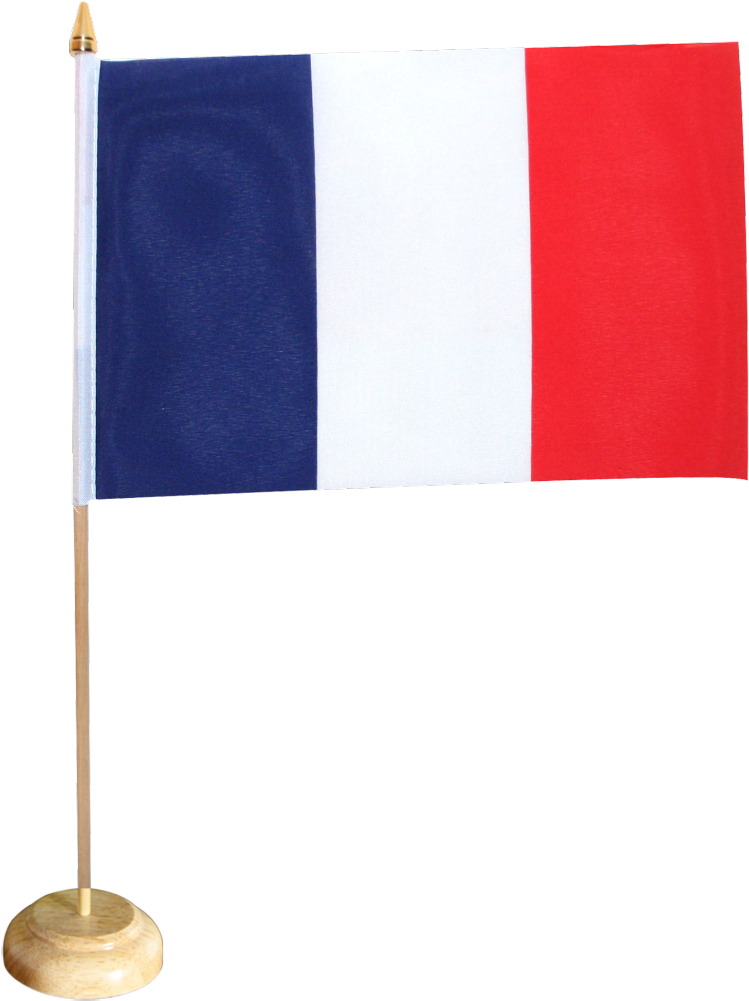 Drapeau De Table France, Petit Drapeau - Petit Drapeau France (1500x1176), Png Download