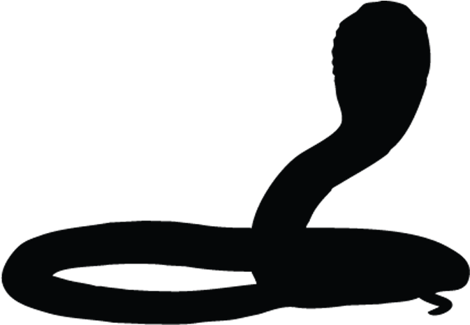 Snake-4 - Cobra Silhouette Png (1073x751), Png Download