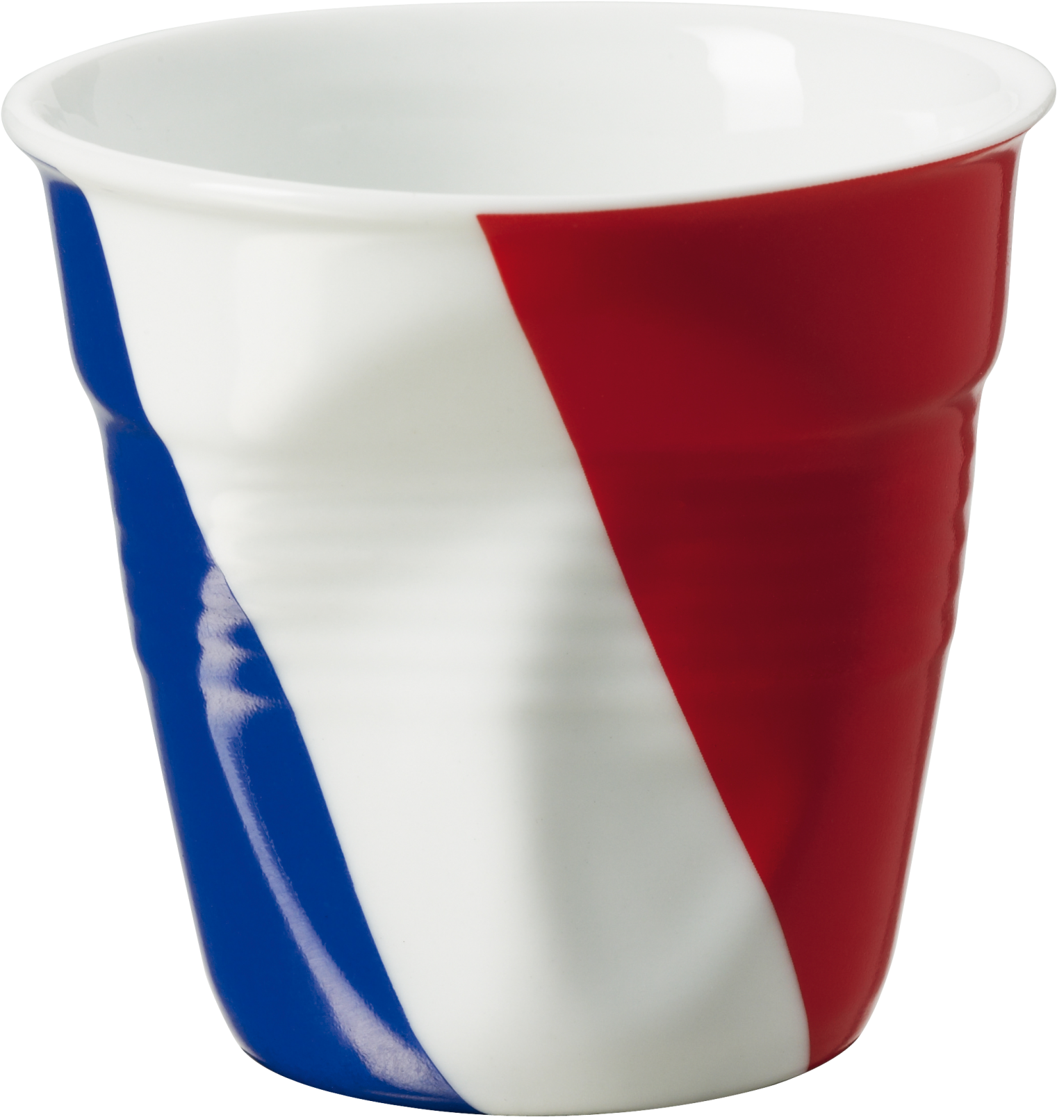Gobelet Froissé Espresso Revol 8 Cl Drapeau Français - Revol Froisses 643218 Espresso Tumbler, French Flag (1727x1800), Png Download