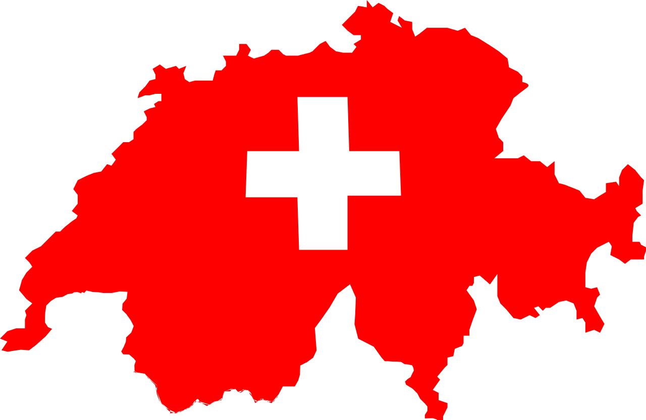 It's Organized By Pierre Alain Favre, President Country - Switzerland Flag Map Png (1280x833), Png Download
