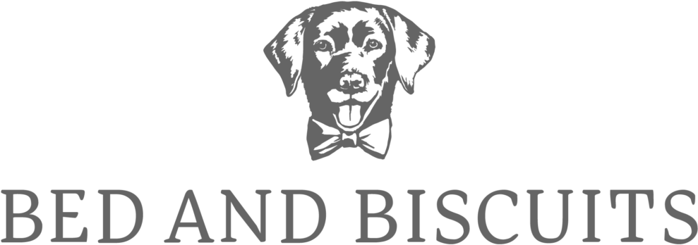 Bed And Biscuits Stacked Dark Gray - Dalmatian (1024x358), Png Download