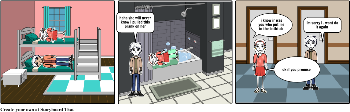 The Prank - Cartoon (1164x385), Png Download