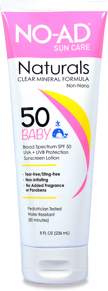 No-ad Naturals Baby 50 8 Fl Oz - Sunscreen (1000x1000), Png Download