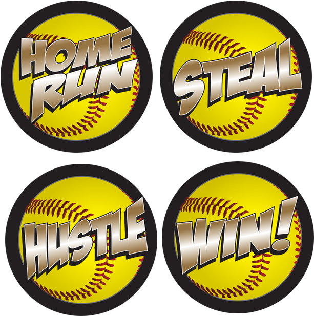 Full Color Softball Award Decals - Circling The Bases: Essays On The Challenges (700x700), Png Download