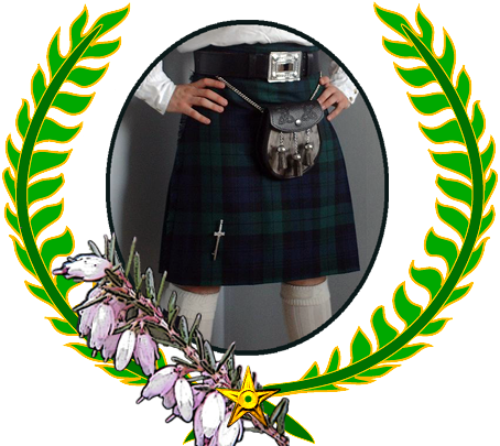 Wikipedia Laurier Kilt Écosse - Clip Art (454x405), Png Download