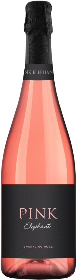 Pink Elephant Sparkling - Pink Elephant Rose Wine (329x1024), Png Download