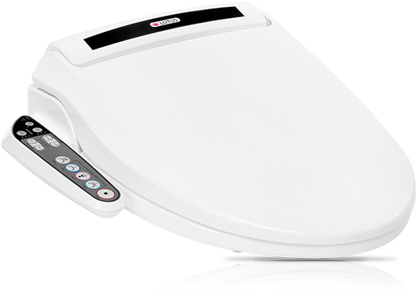 Lotus Ats-800 Smart Bidet Toilet Seat - Lotus Ats-800 Round Smart Bidet Toilet Seat White (600x600), Png Download