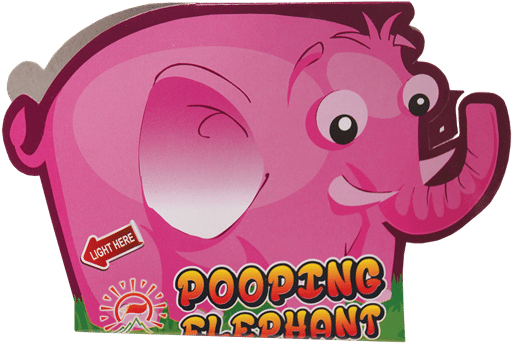 Pink Elephant - Cartoon (600x600), Png Download