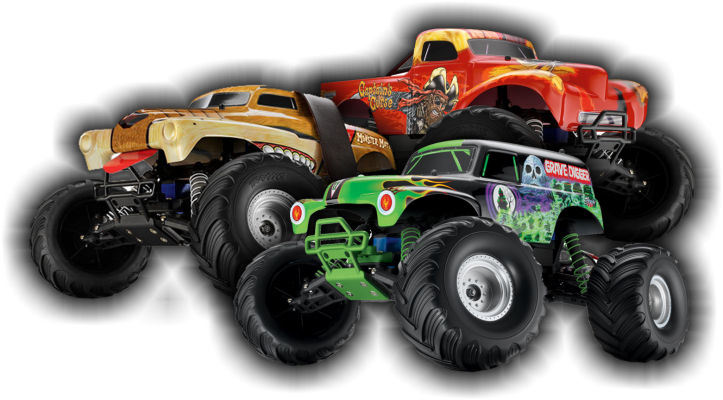 Traxxas 3602r 1/10 Monster Mutt 2wd Monster Truck Rtr (723x400), Png Download
