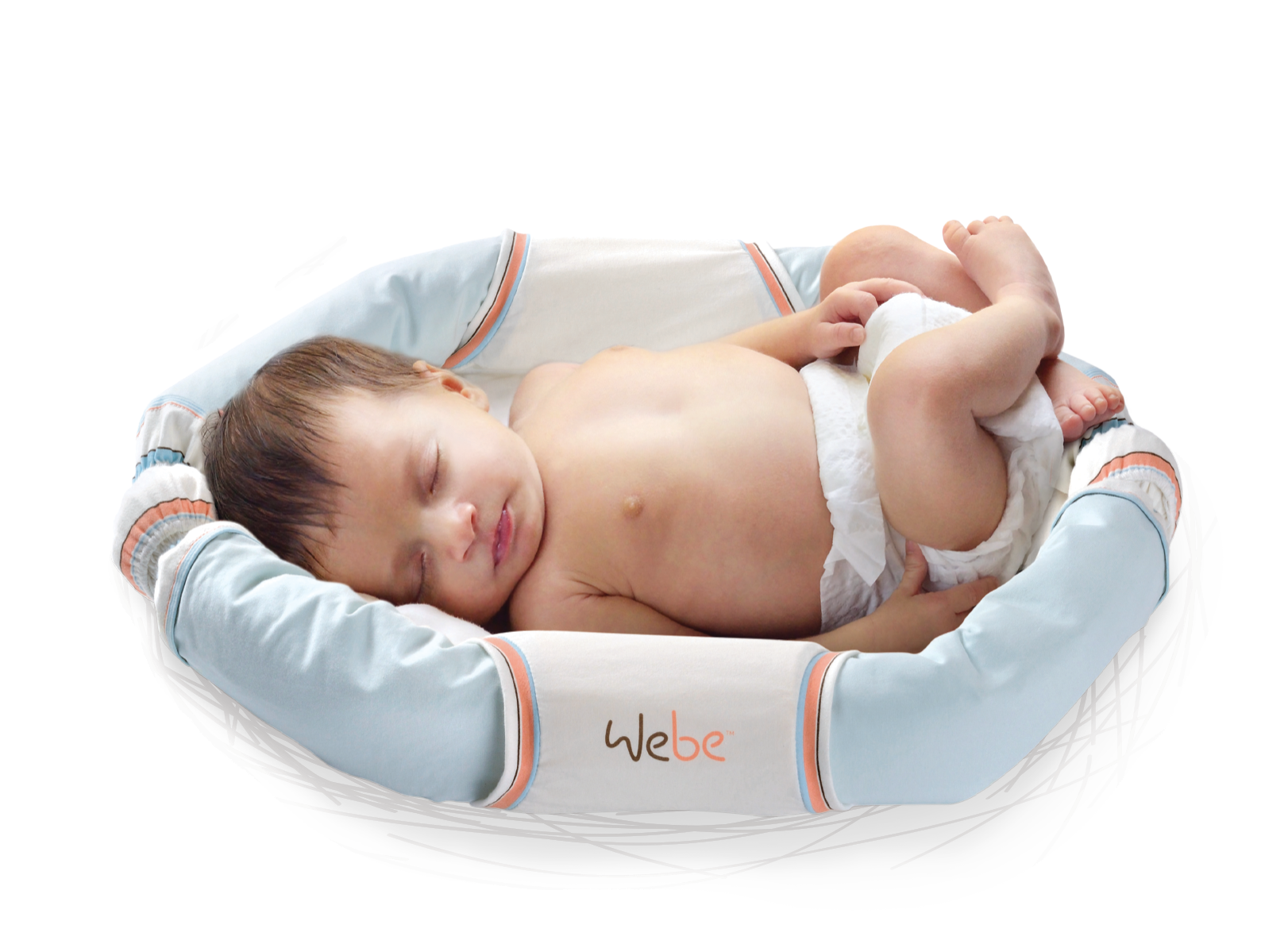 Sleeping In The Nest - חיבוקן לתינוק (1622x1194), Png Download