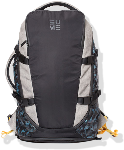 The World's First Patented Backpack With A Built-in - Eume Bags (516x712), Png Download