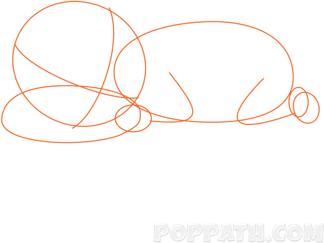 How To Draw A Baby Sleeping - Circle (500x500), Png Download