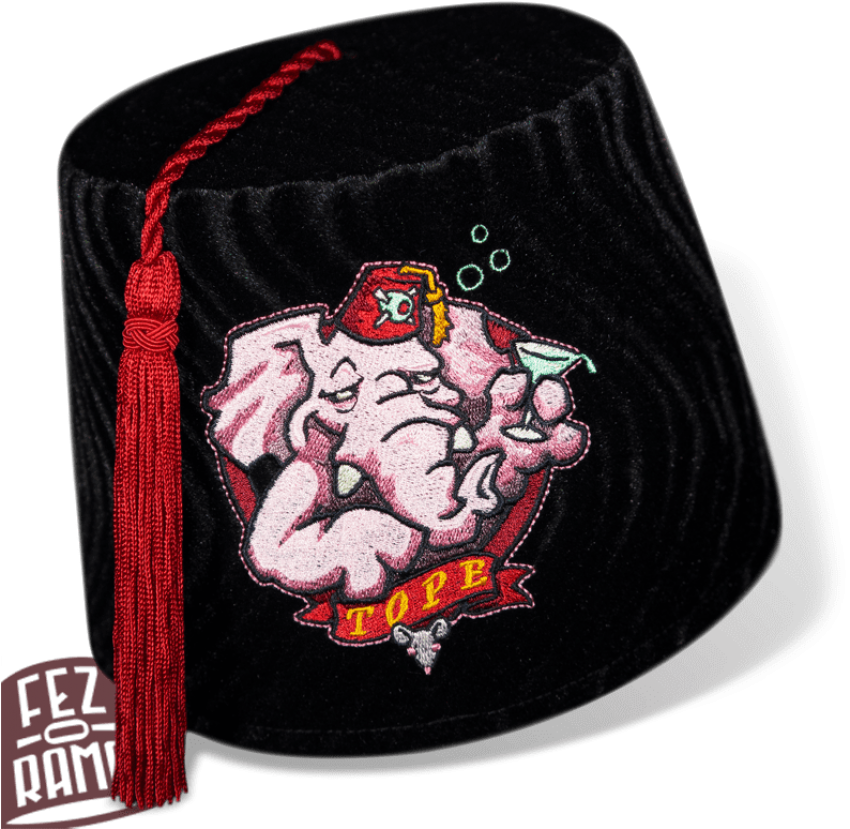 Pink Elephant Fez (800x800), Png Download
