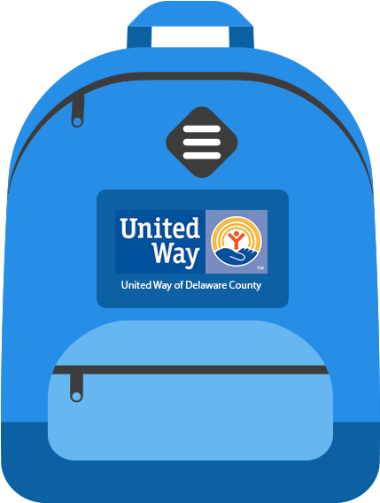 Your Donation Total - United Way Backpack (460x567), Png Download