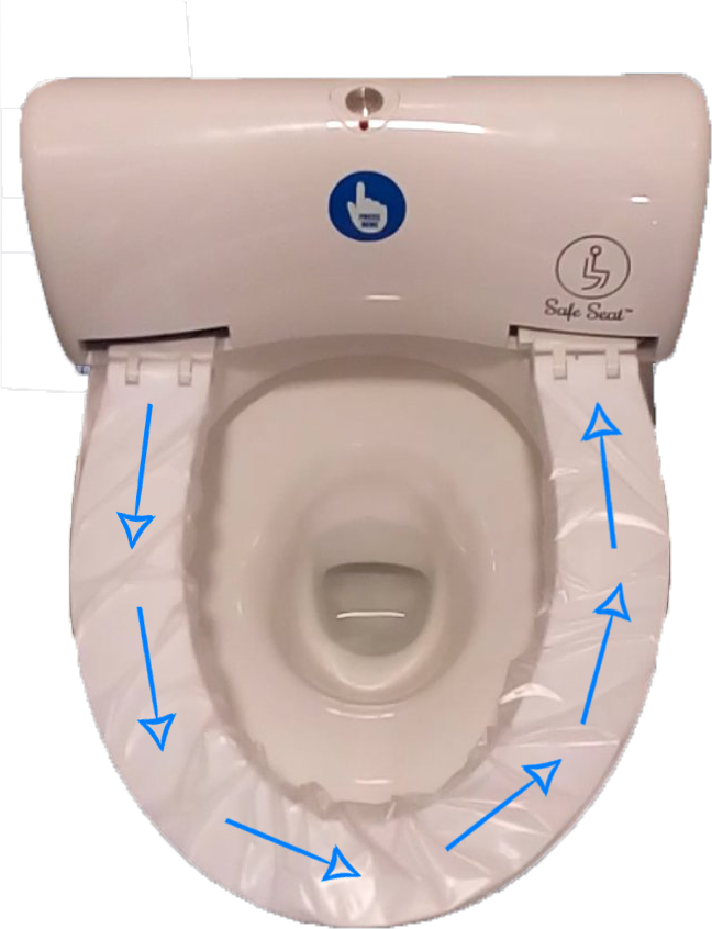 Safe Seat - Toilet Seat Cover (648x846), Png Download