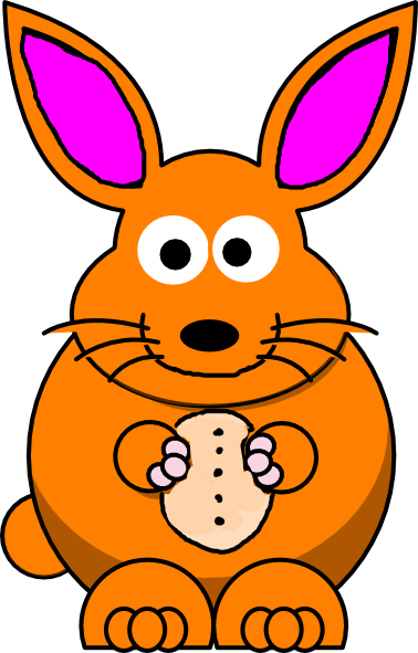 Cartoon Easter Bunny (378x591), Png Download
