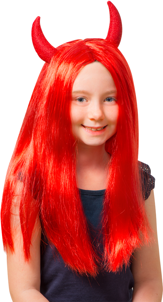 red devil wig