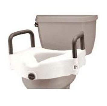 Nova Raised Toilet Seat W/ Removable Arms - Nova Toilet Seat, Raised, Locking, With Arms (500x500), Png Download