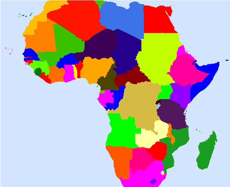 A Cry From The Heart - Colorful Map Of The Continent Of Africa Journal: Take (886x640), Png Download