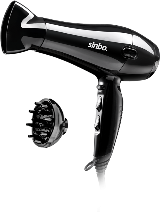 Hair Dryer - Sinbo Saç Kurutma Makinesi Shd 2686d (876x1000), Png Download