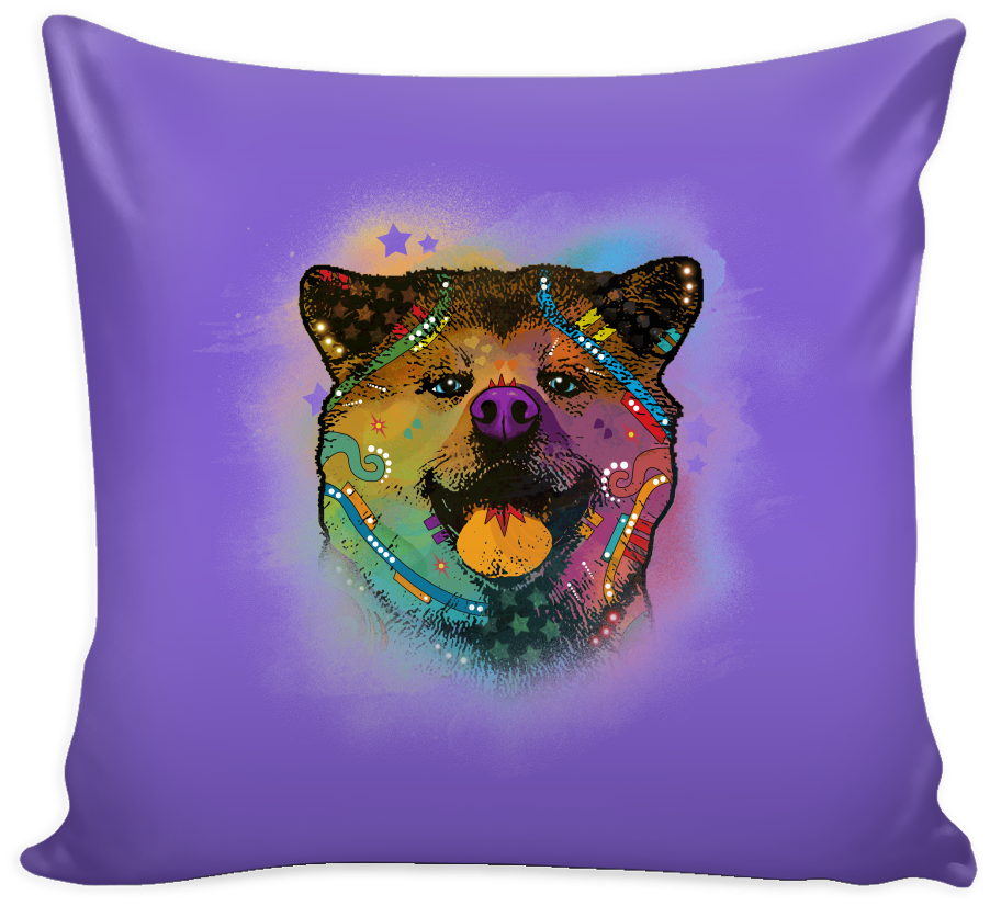 Akita Pillow Cover, Multiple Color - Throw Pillow (1024x1024), Png Download