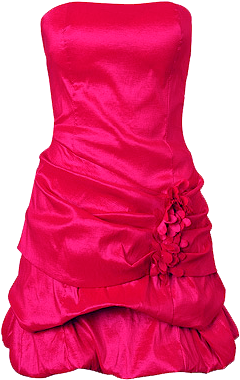 Vestidos Em Png - Vestidos De Fiesta Cortos Globo (328x400), Png Download