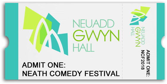 Gwyn Hall Ticket Stub Neath Comedy Festival - Gwyn Hall (573x293), Png Download