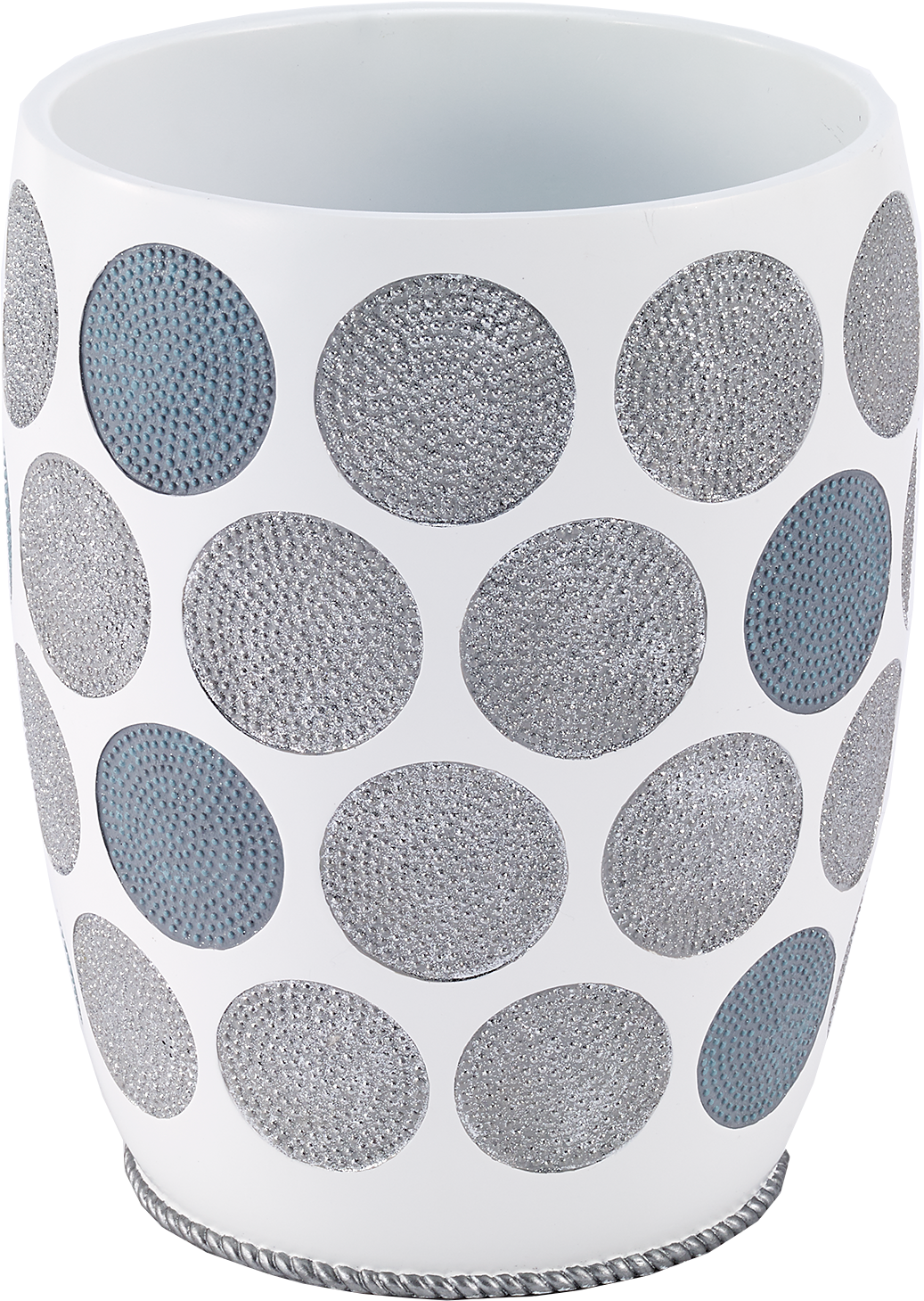 Dotted Circles Wastebasket - Avanti Linens Dotted Circles Waste Basket (1800x1800), Png Download