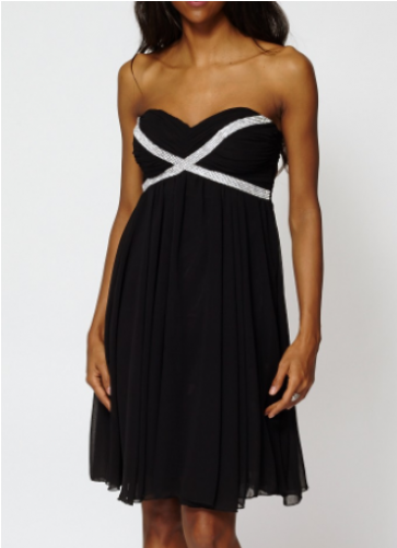 Vestido Fiesta Corto Negro - Gala / Cocktailjurk Eva En Lola (500x500), Png Download