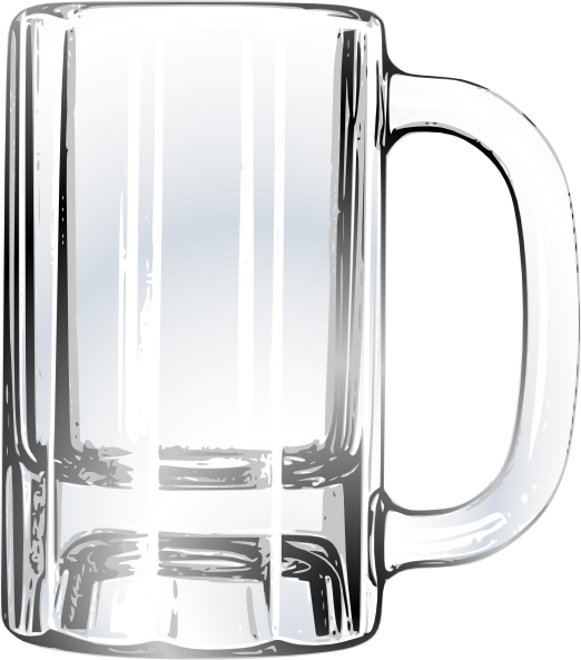 Beer Mug Clipart Beer Glasses Clip Art - Empty Beer Mug Vector (522x593), Png Download