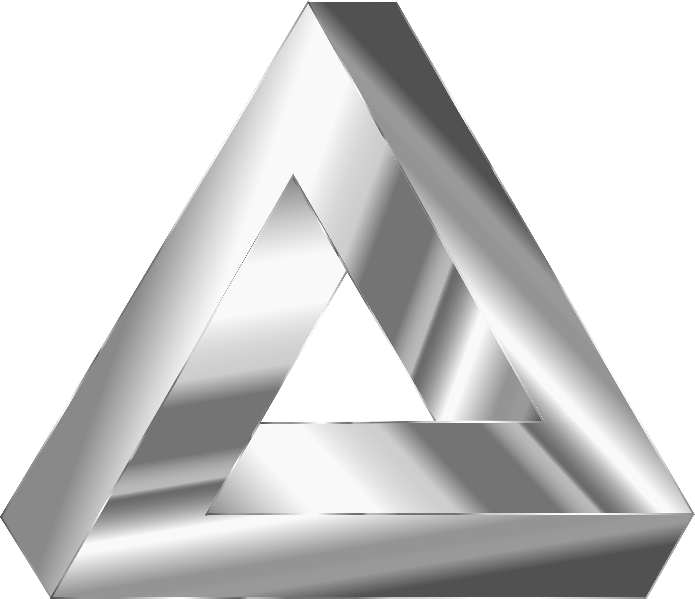 Big Image - Silver Penrose Triangle (2400x2070), Png Download