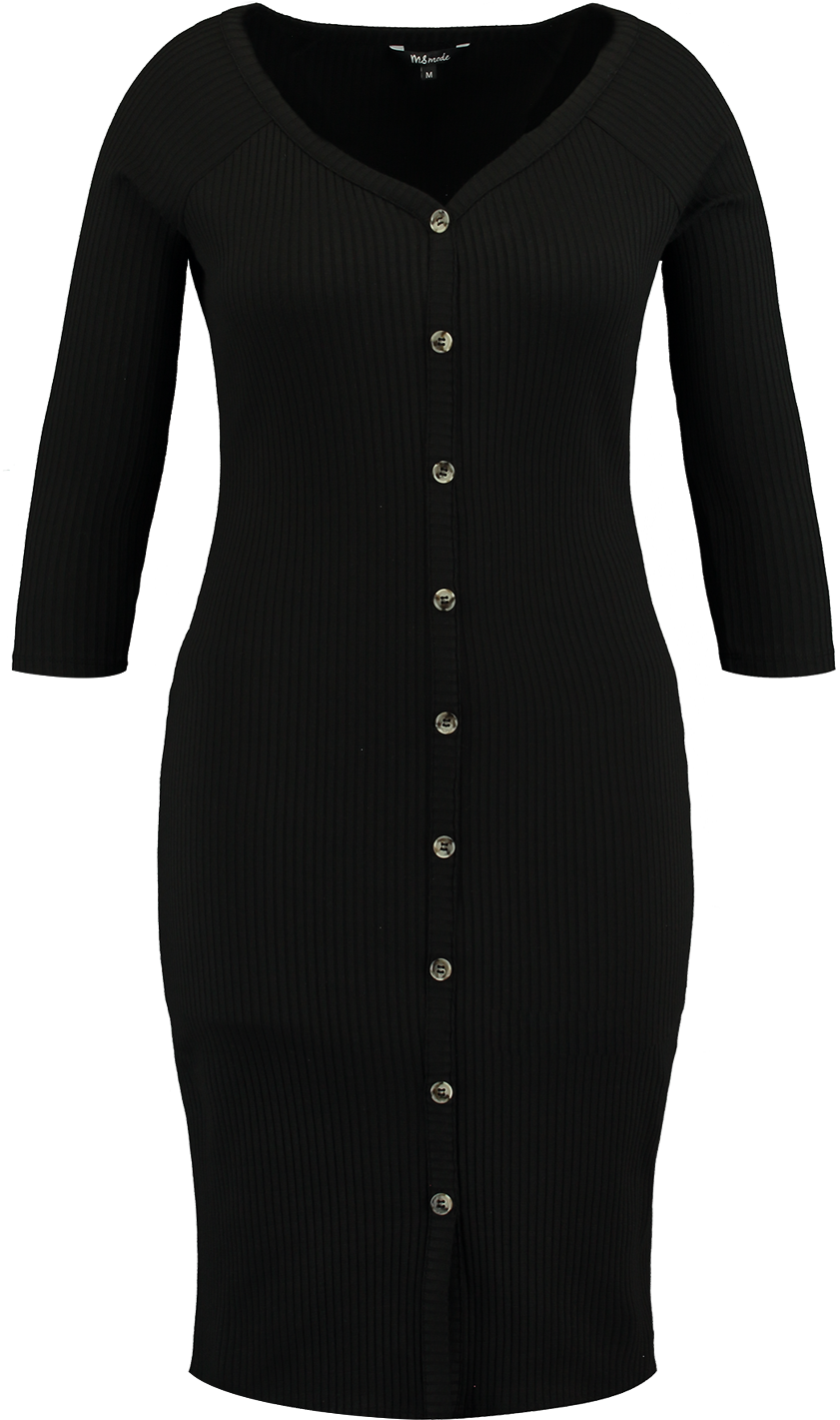 Vestido De Punto Fino Con Botones - Day Dress (1200x1800), Png Download