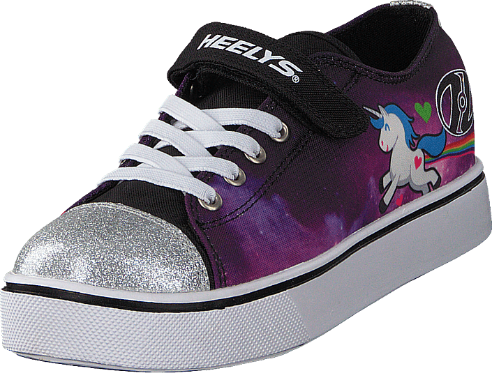 Heelys Snazzy Lo Top White/purple/neon Multi - Heelys Snazzy (705x535), Png Download