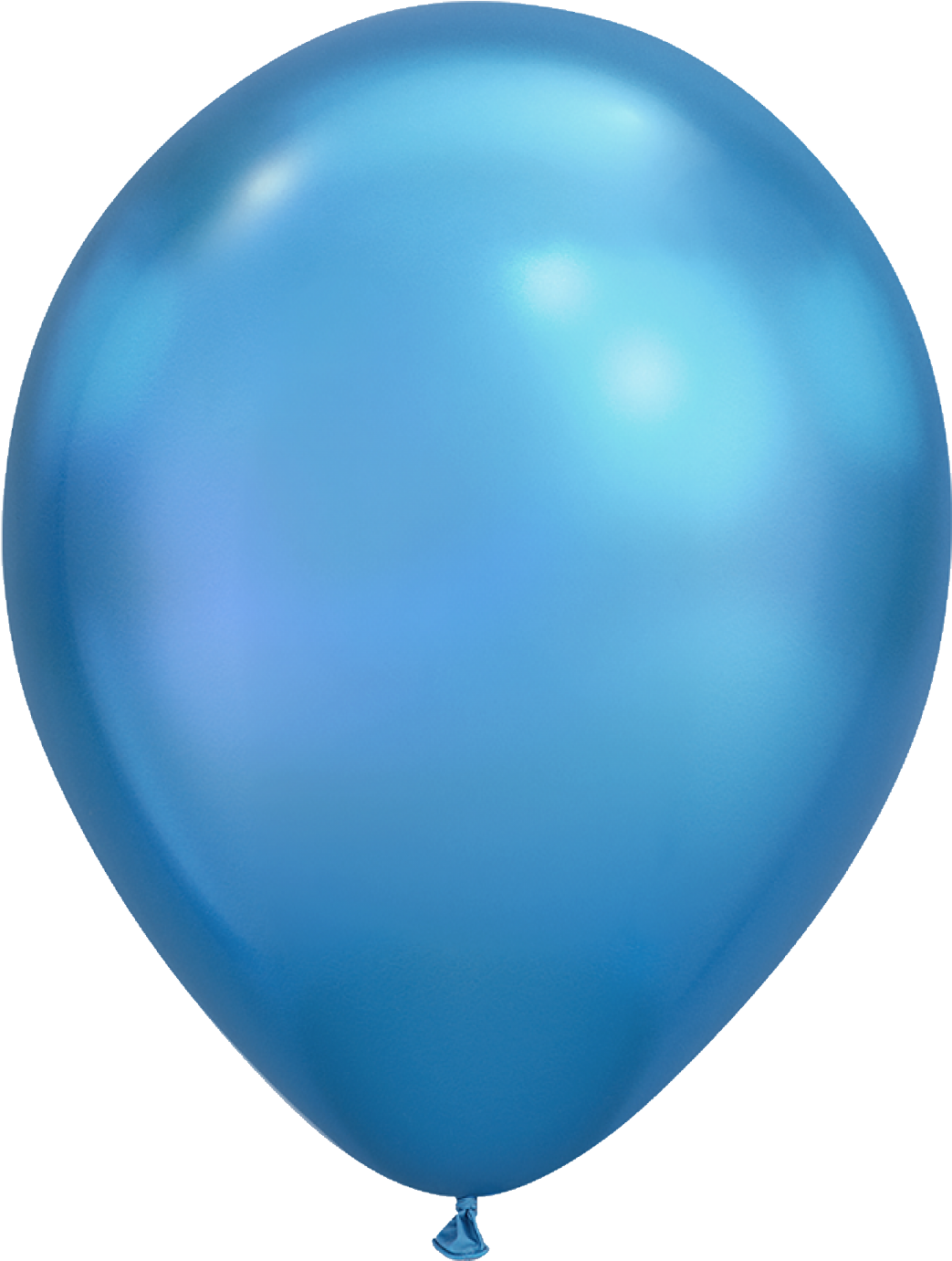 Chrome Blue - Single Blue Balloon Png (800x1059), Png Download