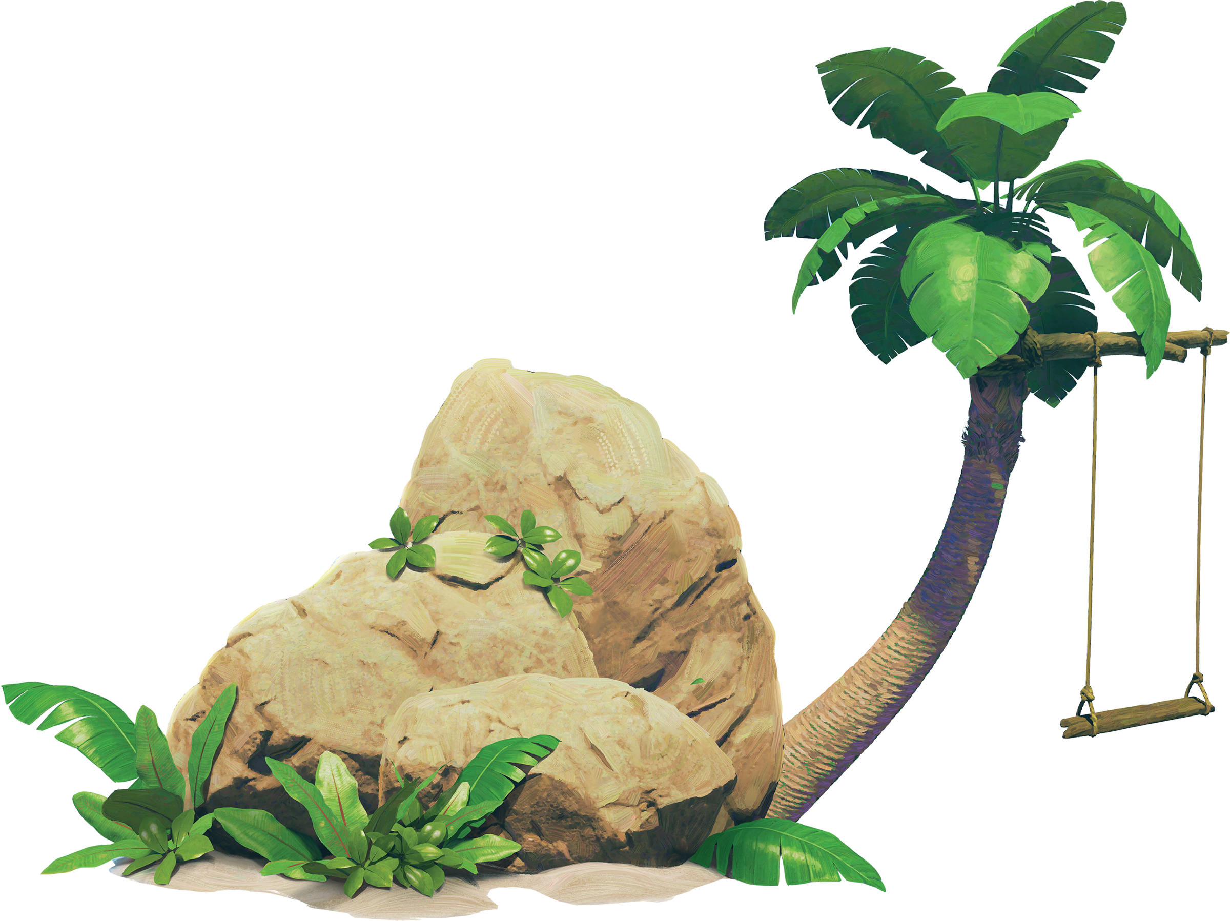 Palmrockswing Hr - Tree Swing Png Transparent (2400x1797), Png Download