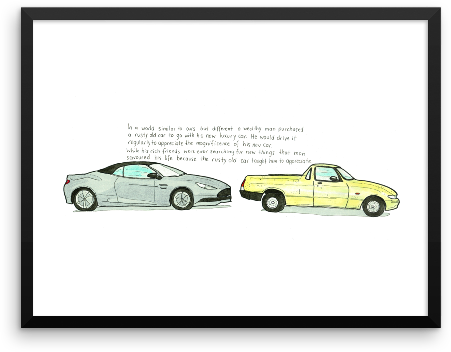 The Luxury Car & Rusty Car - Coupé (1000x1000), Png Download
