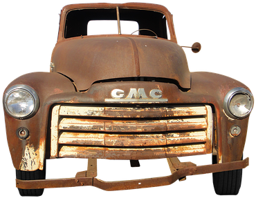 Rusty Truck No Background (407x340), Png Download