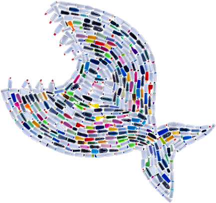 Recycled Plastic Fish - Plastic (683x456), Png Download