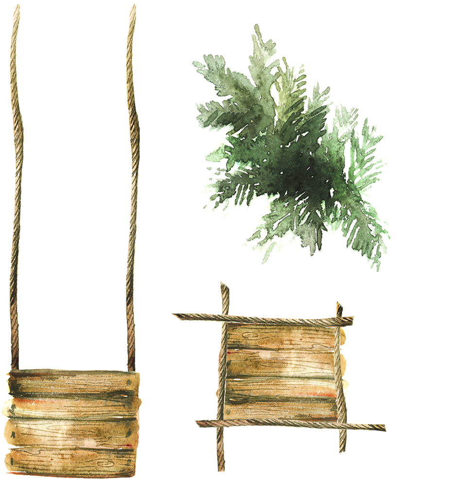 Painted Flowers And Plants Hd Png - Placa De Madeira Com Planta Png (1024x1024), Png Download