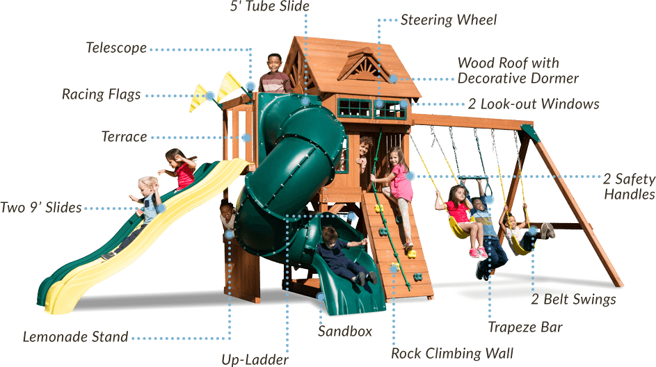 5-ft Tube Slide - Playground Slide (943x528), Png Download