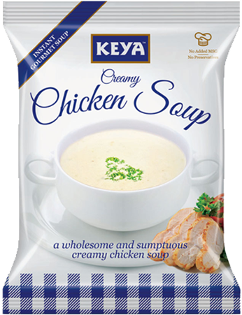 Creamy Chicken Soup - Keya Soups (360x450), Png Download