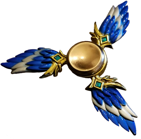 Fidget Spinner - Blue Phoenix - Fidget Spinner (480x479), Png Download