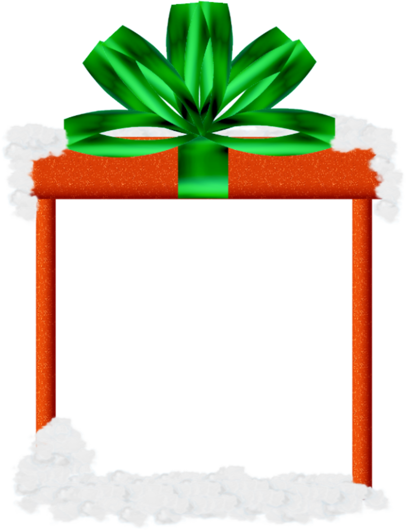 Christmas Gift Frame - Christmas Gift Photo Frame (800x1044), Png Download