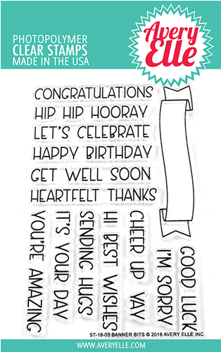 Ae Banner Bits - Avery Elle Clear Stamps - Wood You? (500x500), Png Download