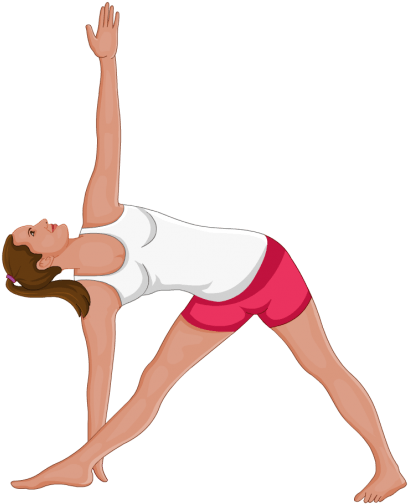 Triangle Pose Is A Fundamental Standing Posture Typically - Trikonasana Triangle Pose (567x567), Png Download